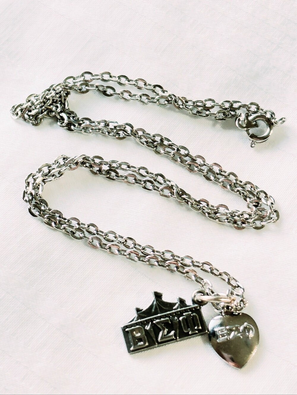 Silver Beta Sigma Phi Sorority Charms 1978